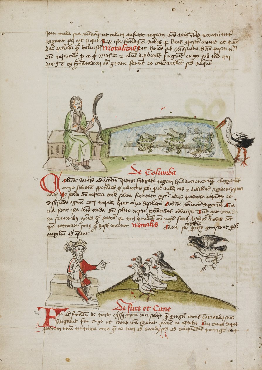 Egy ember kígyóval a kezében; Egy király beszél egy galambrajjal alkotó: Unknown artist