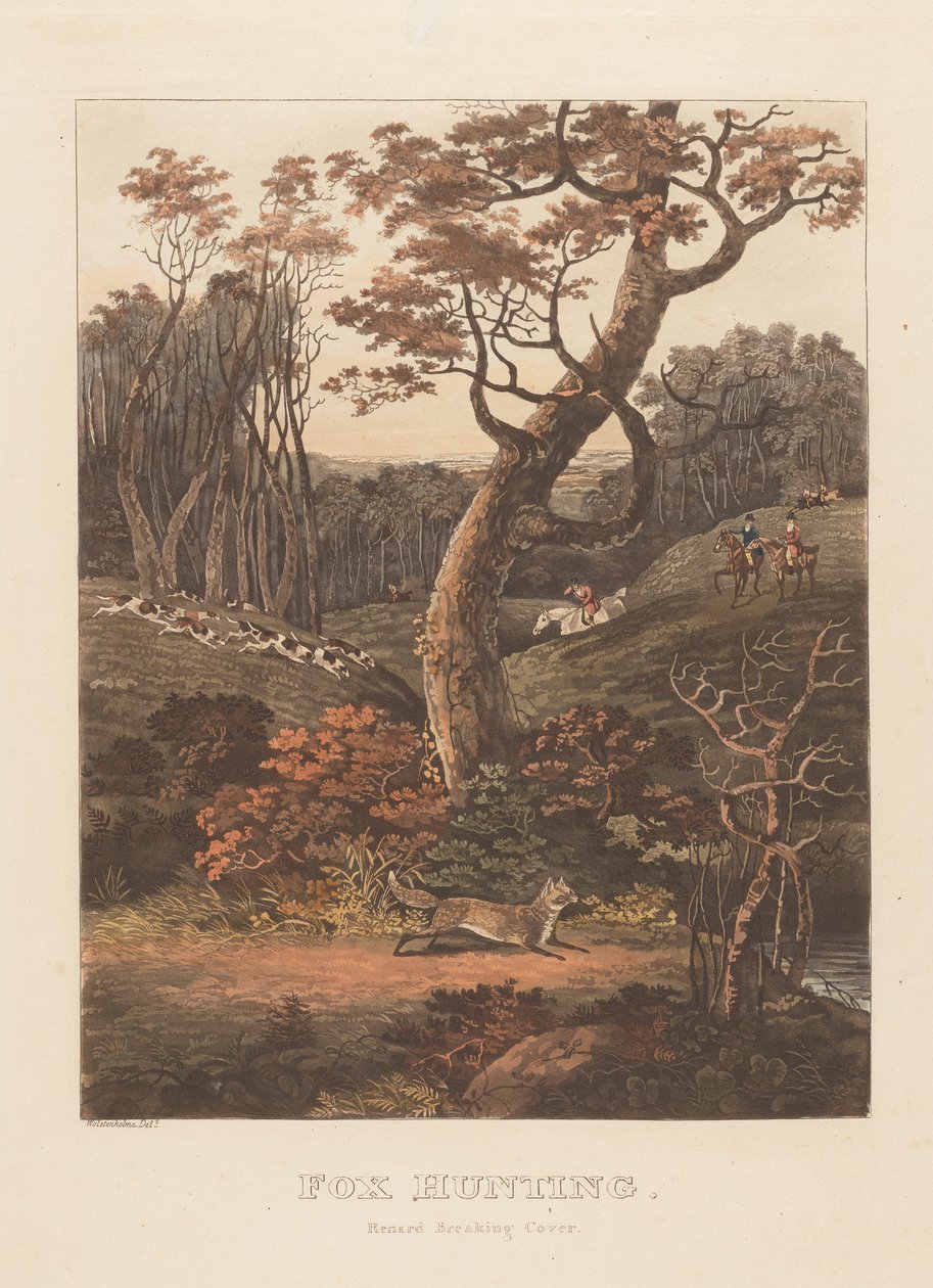 Egy pár: Rókavadászat; (1) Renard törési fedél alkotó: Unknown artist