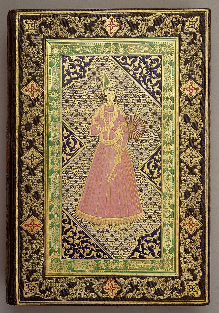 Egy perzsa. Alexis Soltykoff herceg „” Utazás Perzsiába”” című könyvének borítója alkotó: Unknown artist