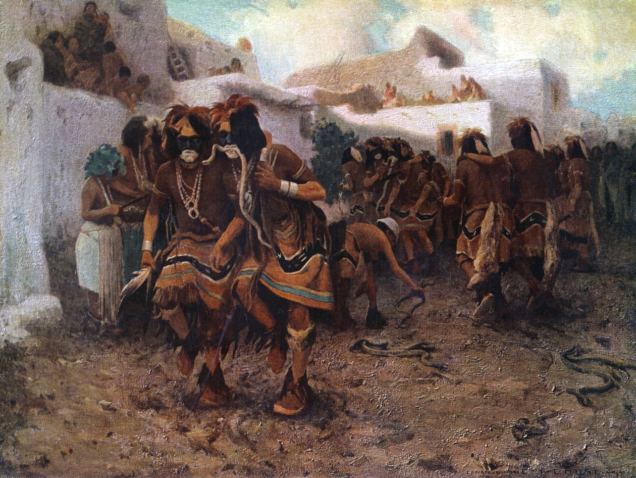 Egy ima az esőért, az "Amerikai indiánok: J.F. Huckel 1920 (nyomtatott) alkotó: Unknown artist
