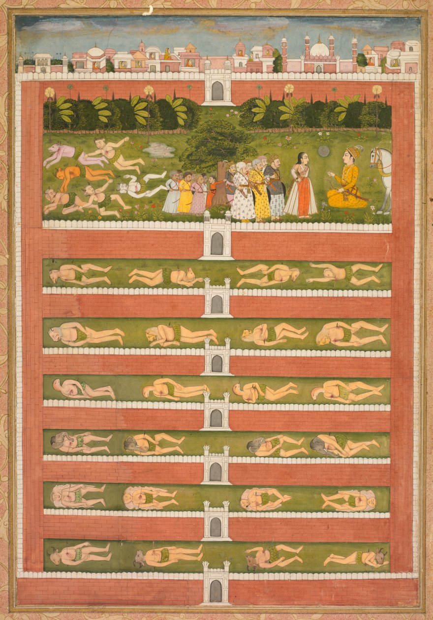 Hercegnő és démonok egy nemes előtt: Egy levél egy költői románcból I. Shah Alamhoz (recto) alkotó: Unknown artist
