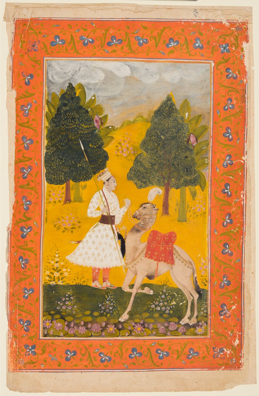 Egy rádzsput harcos tevével, esetleg Maru Ragini egy Ragamalából alkotó: Unknown artist