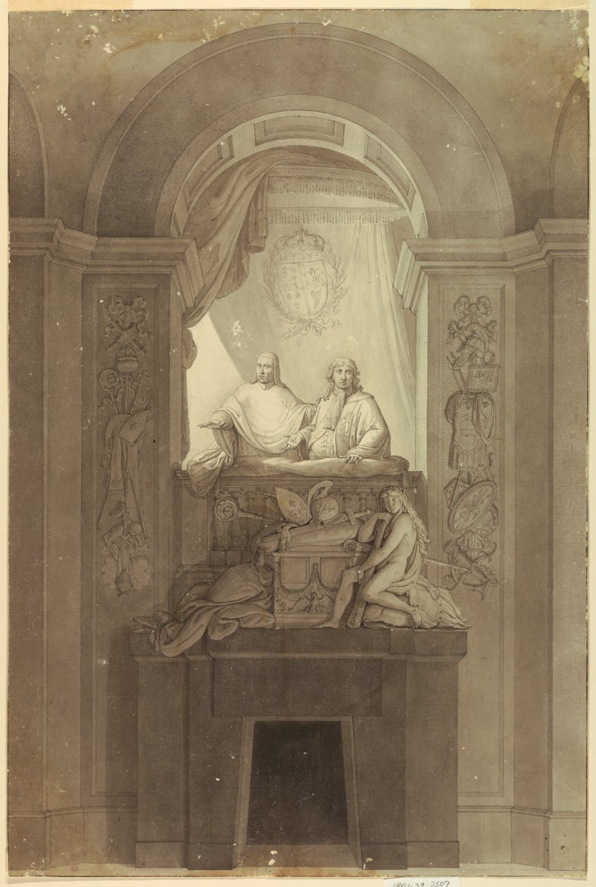 Henry York bíboros (1725-1807) és Charles Edward Stuart, a „fiatal színlelő” (1720-1788) síremléke alkotó: Unknown artist
