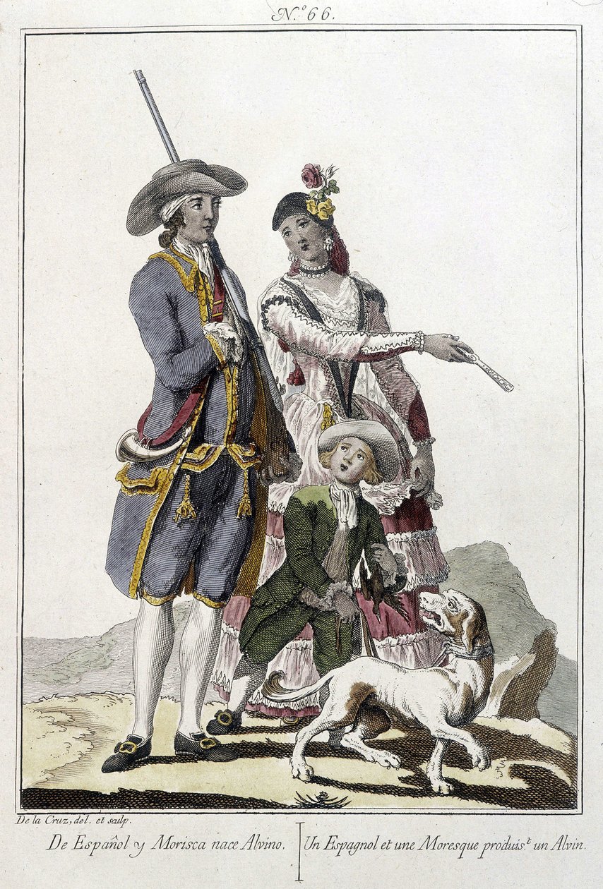 Egy spanyol és egy mór alvin-metszetet szül alkotó: Unknown artist