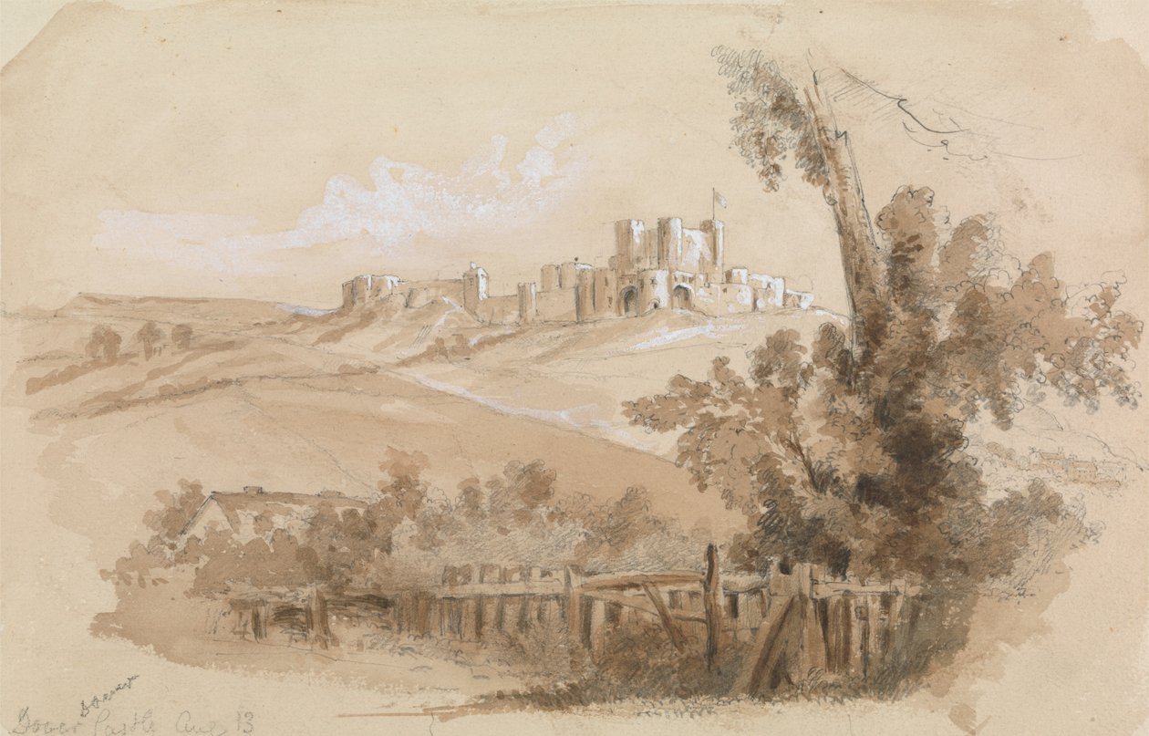 Kilátás a doveri kastélyra alkotó: Unknown artist
