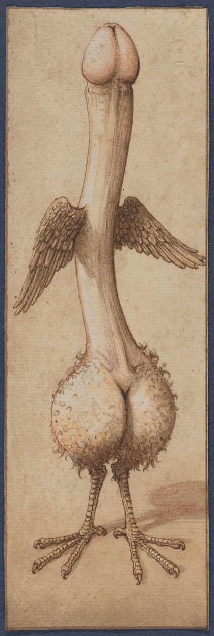Szárnyas fallosz madár alakban alkotó: Unknown artist