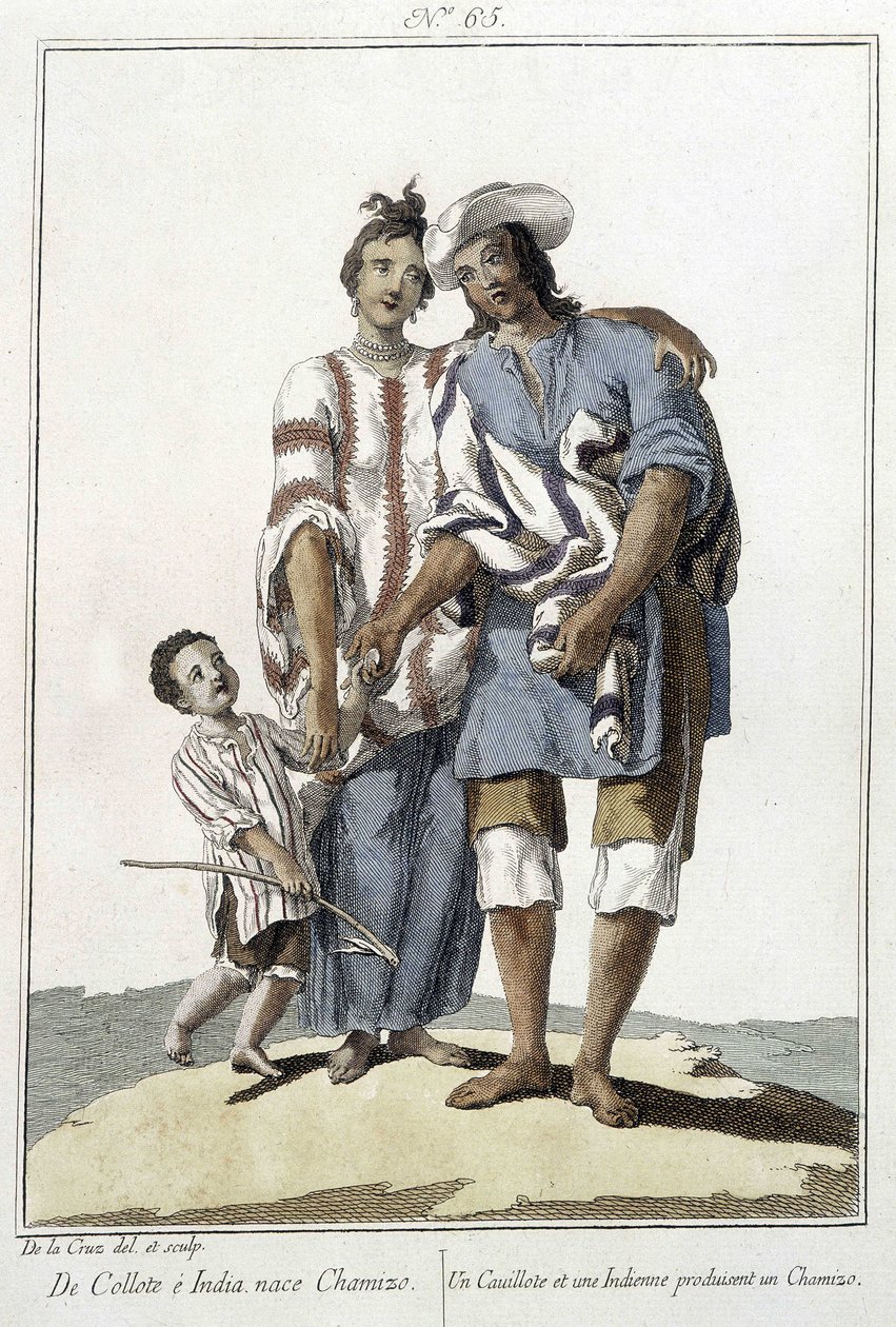 Egy cauillote és egy indián chamizo-metszetet szül alkotó: Unknown artist