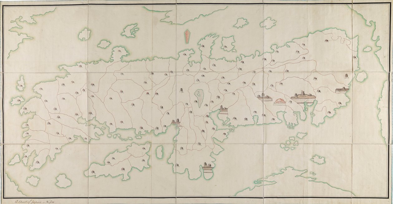 A térkép Japán vagy Nipon [MS] alkotó: Unknown artist