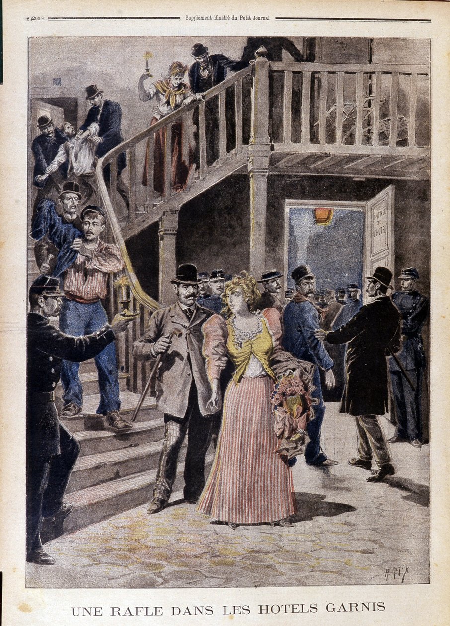 Összefoglaló a szállodákban – a „” Le Petit Journal”-ban, 1895.08.04 alkotó: Unknown artist