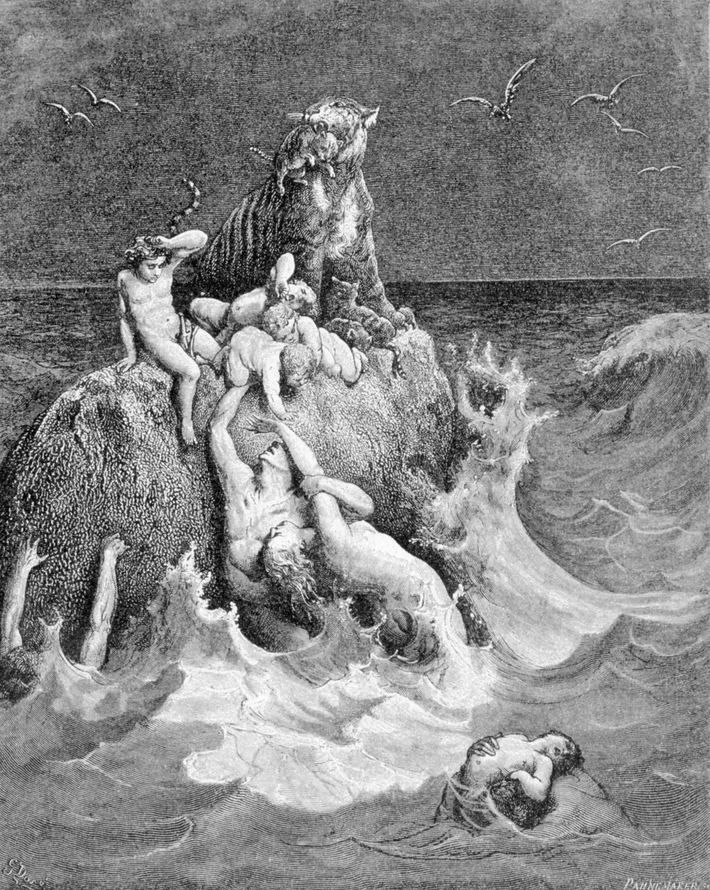 Az árvíz jelenete, Genesis alkotó: Unknown artist