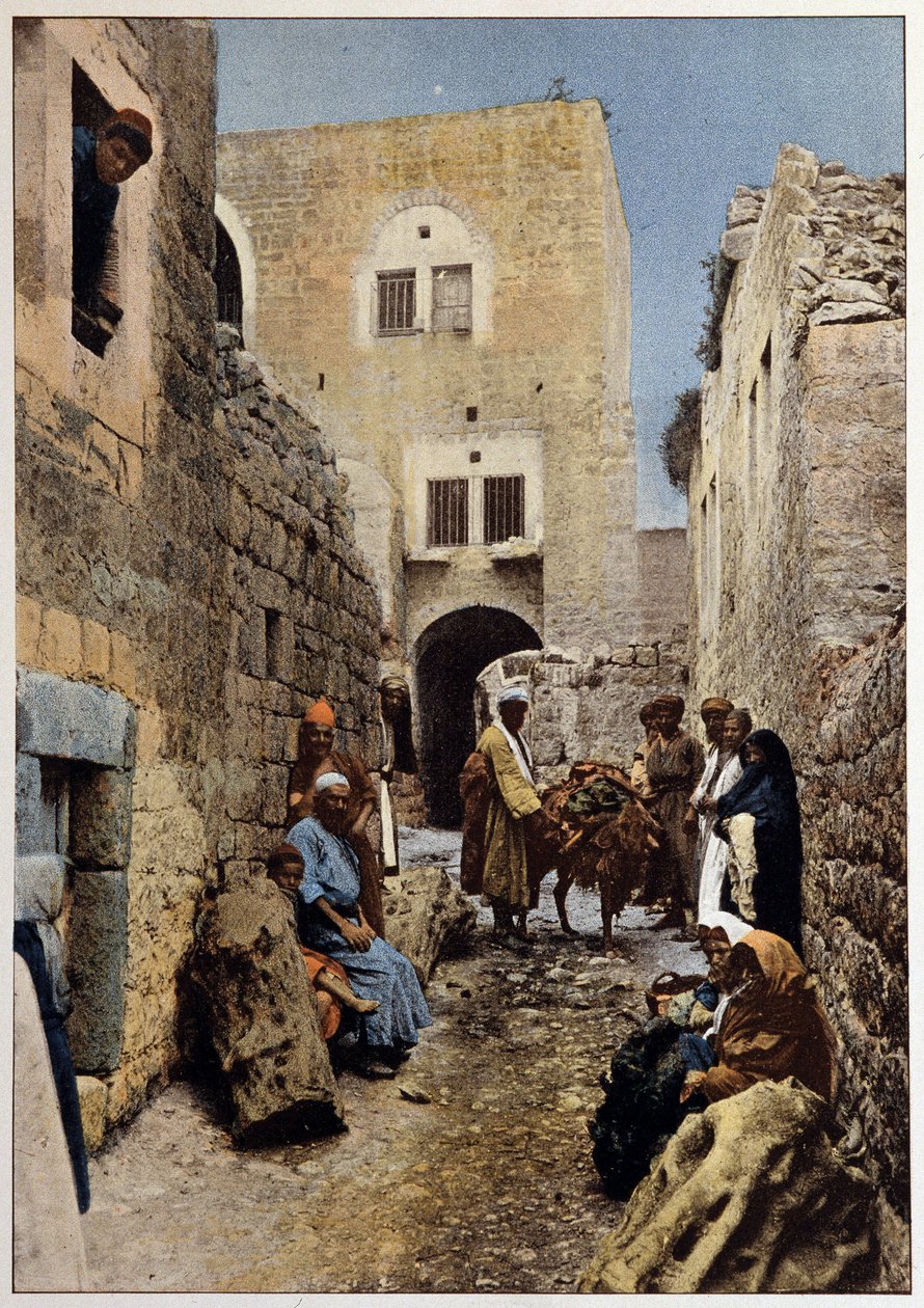 Egy utca Betlehemben, a 19. század végén alkotó: Unknown artist