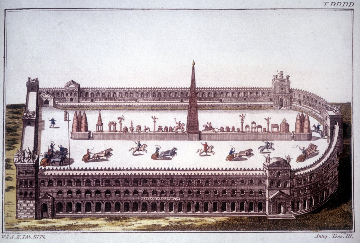 Tankverseny a Cirque Maxime-ban (Circo Massimo). alkotó: Unknown artist
