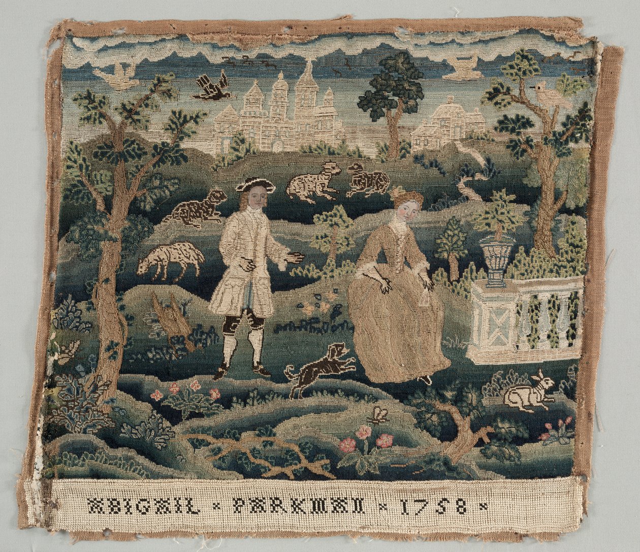 Abigail Parkman hímzés alkotó: Unknown artist