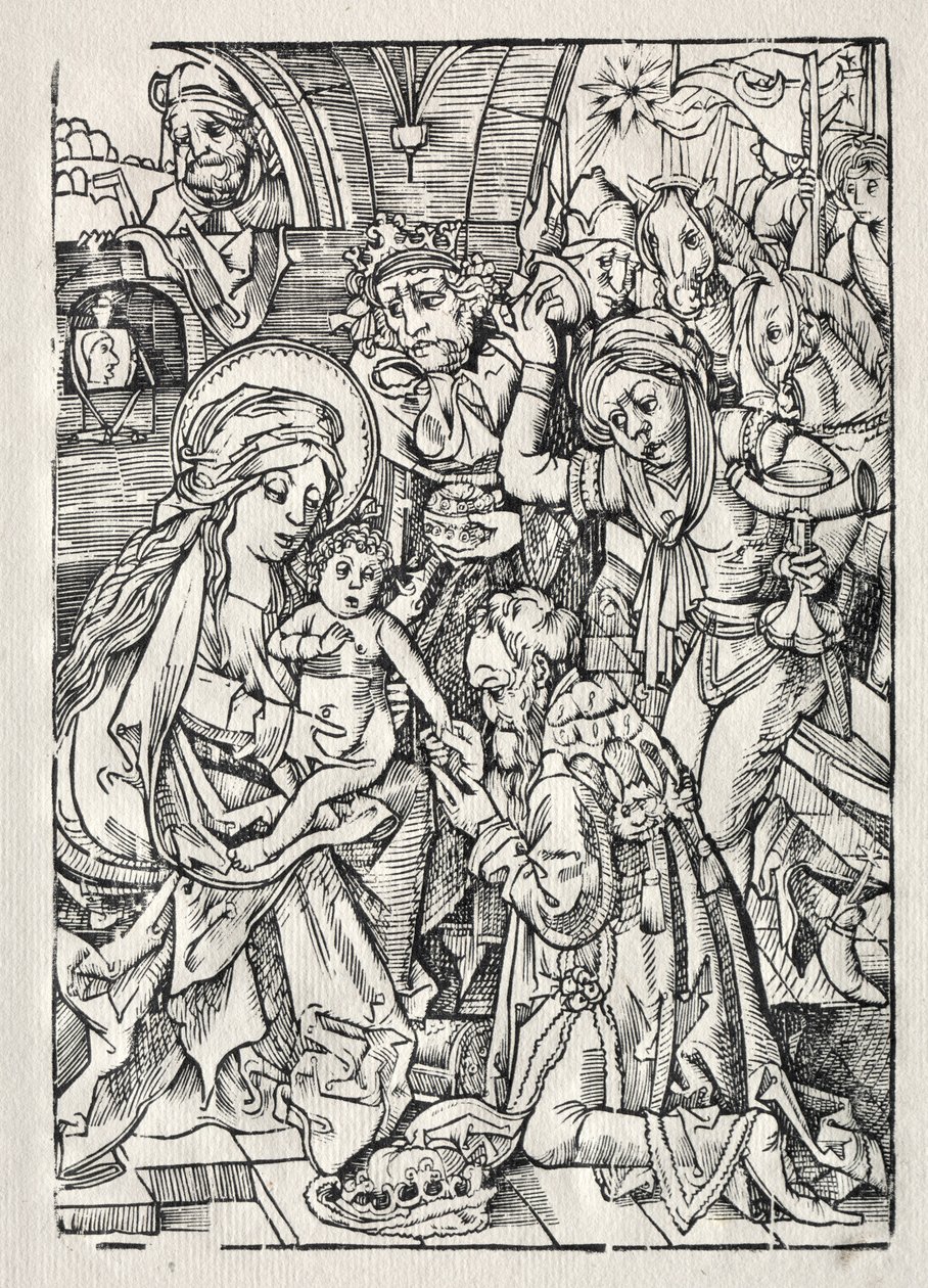 A királyok imádása alkotó: Unknown artist