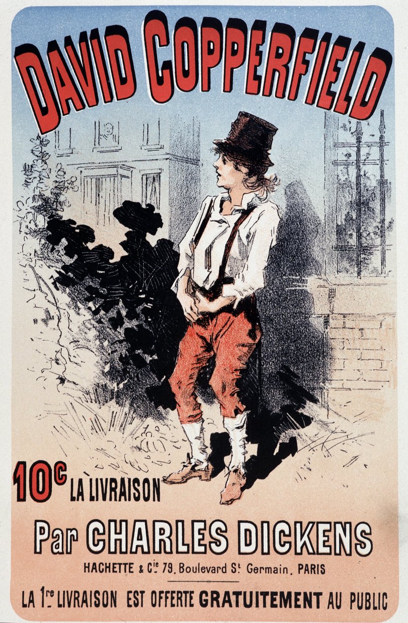 Reklámplakát Charles Dickens „David Copperfield” című művének kiadásához, v.1890 alkotó: Unknown artist