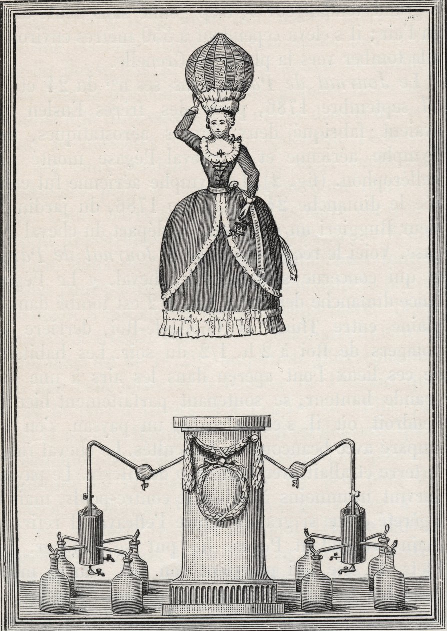 Aerosztatikus figura – Az Enslen testvérek „légi nimfája” (Christian Gottfried alkotó: Unknown artist