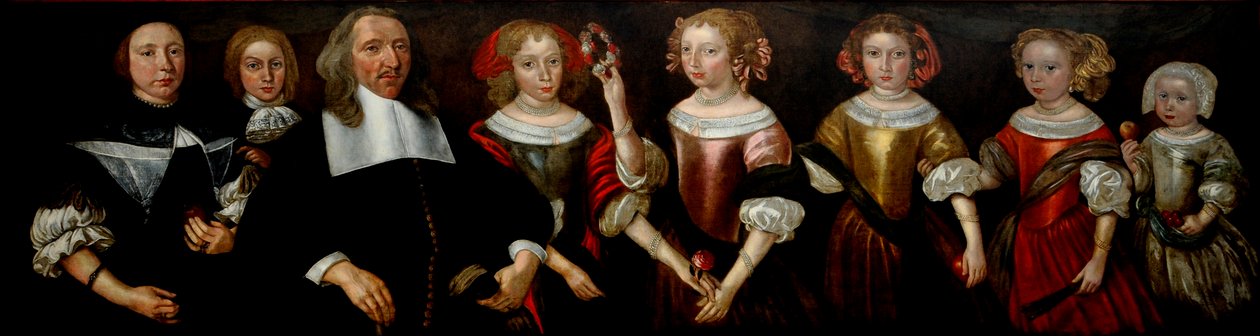 Alderman Crowle és családja, 1665 körül (olaj, tábla) alkotó: Unknown artist