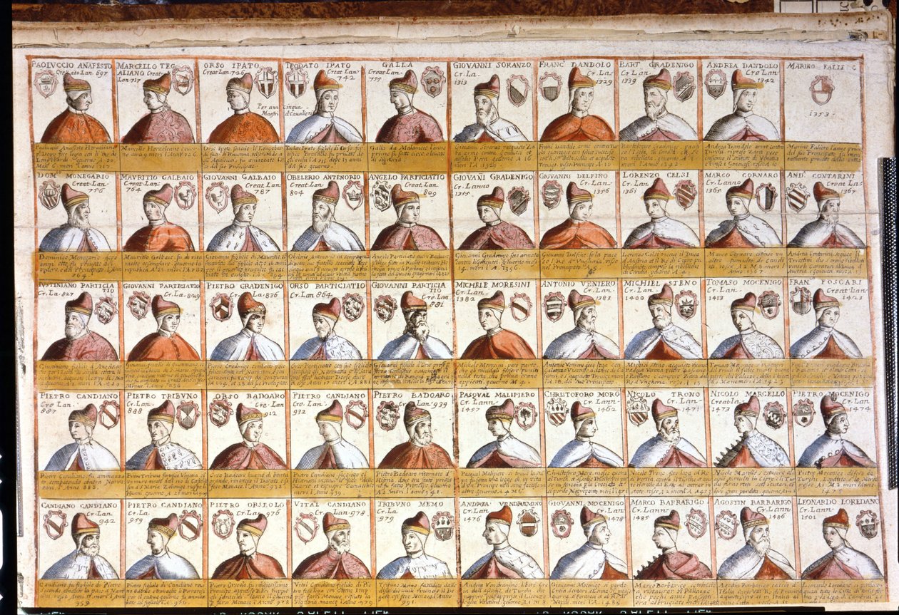 1501-ig minden velencei dóg. Bibl. Marciana. Velence alkotó: Unknown artist