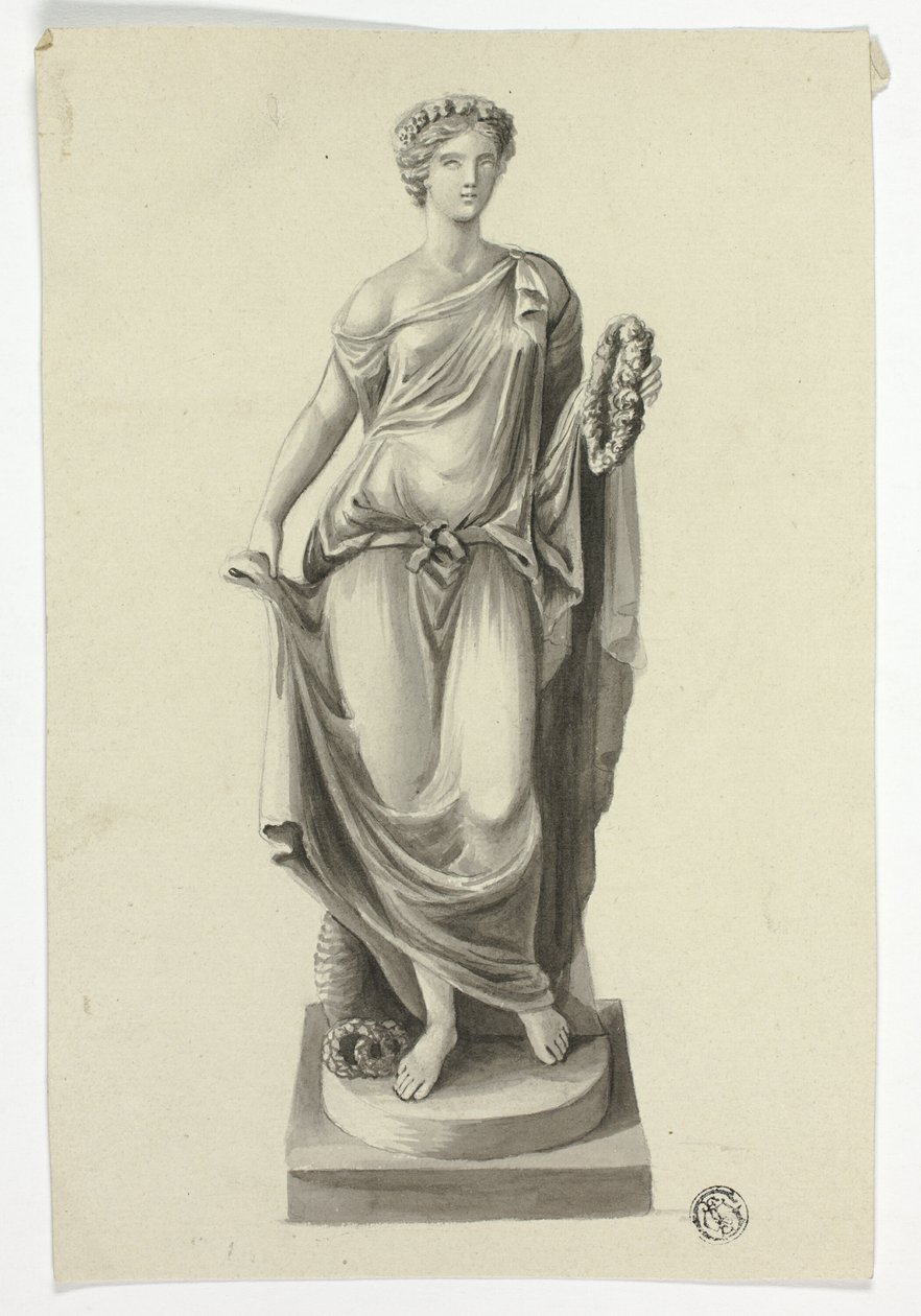 Allegorikus figura a Flora Farnese nyomán alkotó: Unknown artist