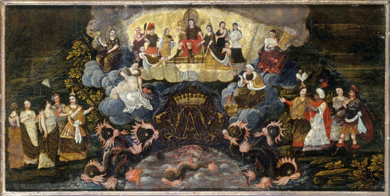 Allegória a Dauphin és Marie-Anne bajor hercegnő esküvőjén, március 7. alkotó: Unknown artist