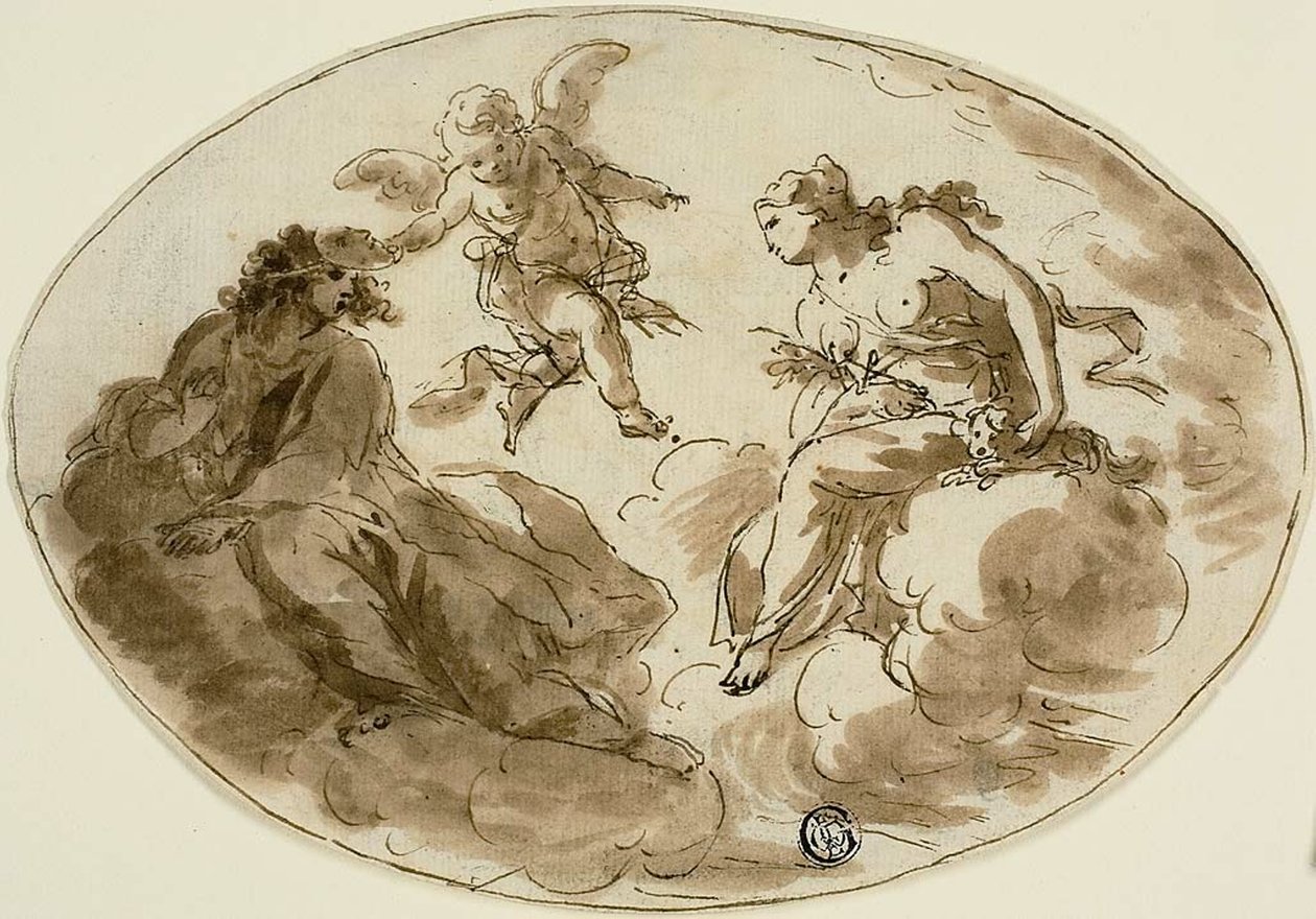 Allegória maszkos alakkal alkotó: Unknown artist