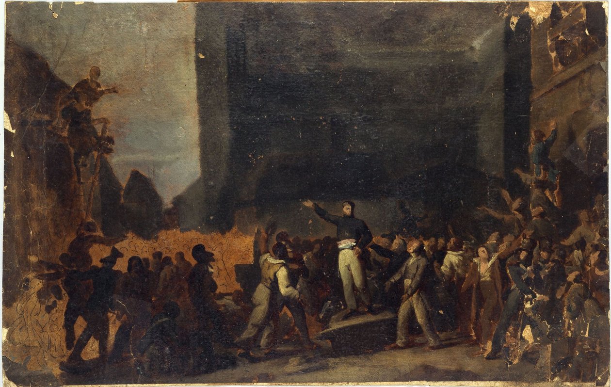 Alphonse Baudin (1811-1851) a Faubourg Saint-Antoune barikádon, december 3. alkotó: Unknown artist