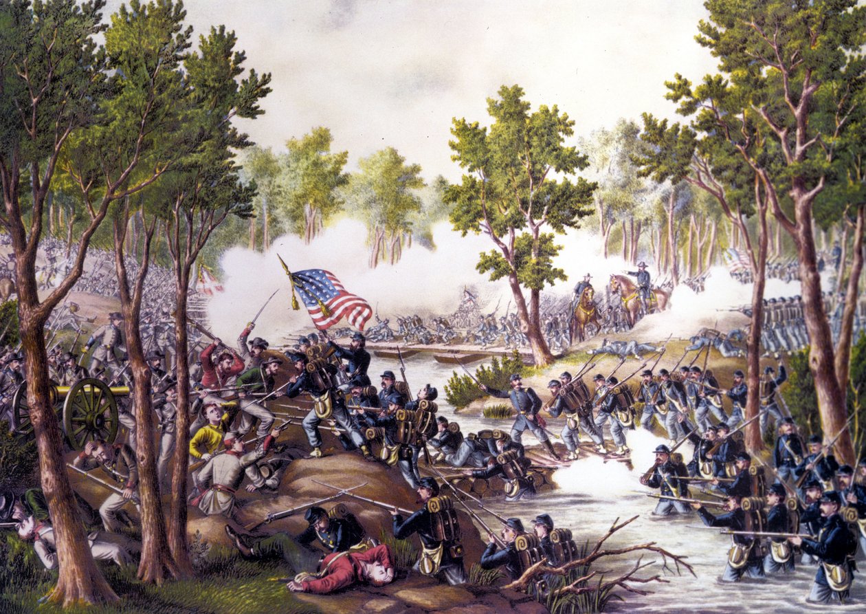 Amerikai polgárháború (1861 - 1865): Spotsylvania Bírósági csata (Virginia) május 8-21. alkotó: Unknown artist