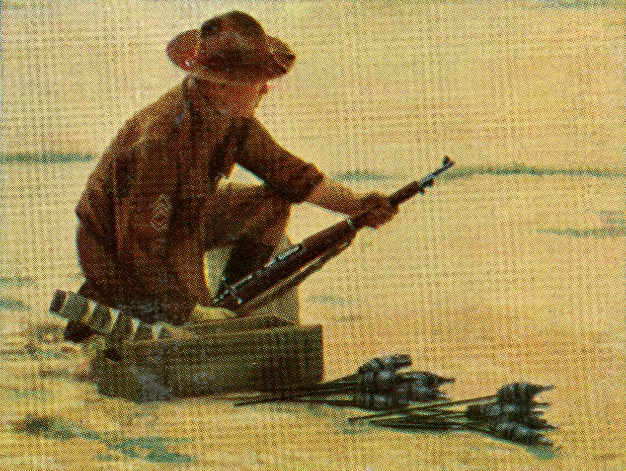 Amerikai gyalogos puskagránátokkal alkotó: Unknown artist