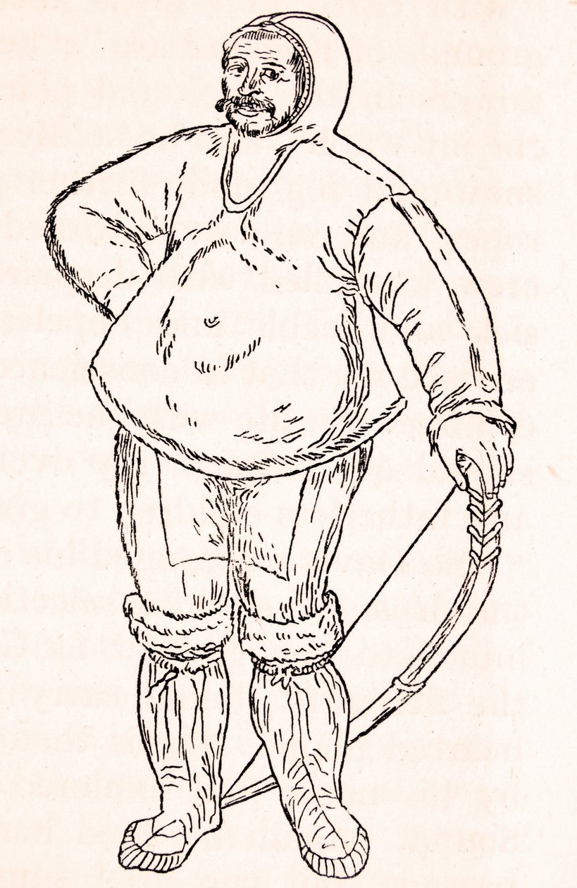 Egy eszkimó John White akvarellrajza alapján alkotó: Unknown artist