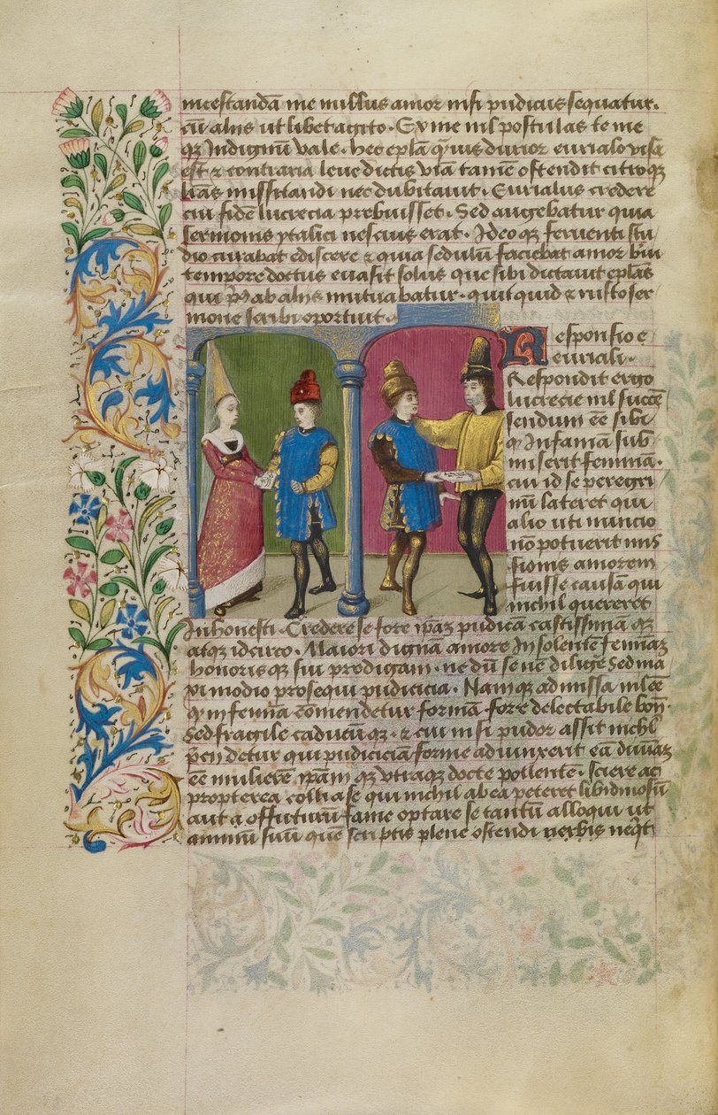 Levélváltás Euryalus és Lucretia között alkotó: Unknown artist