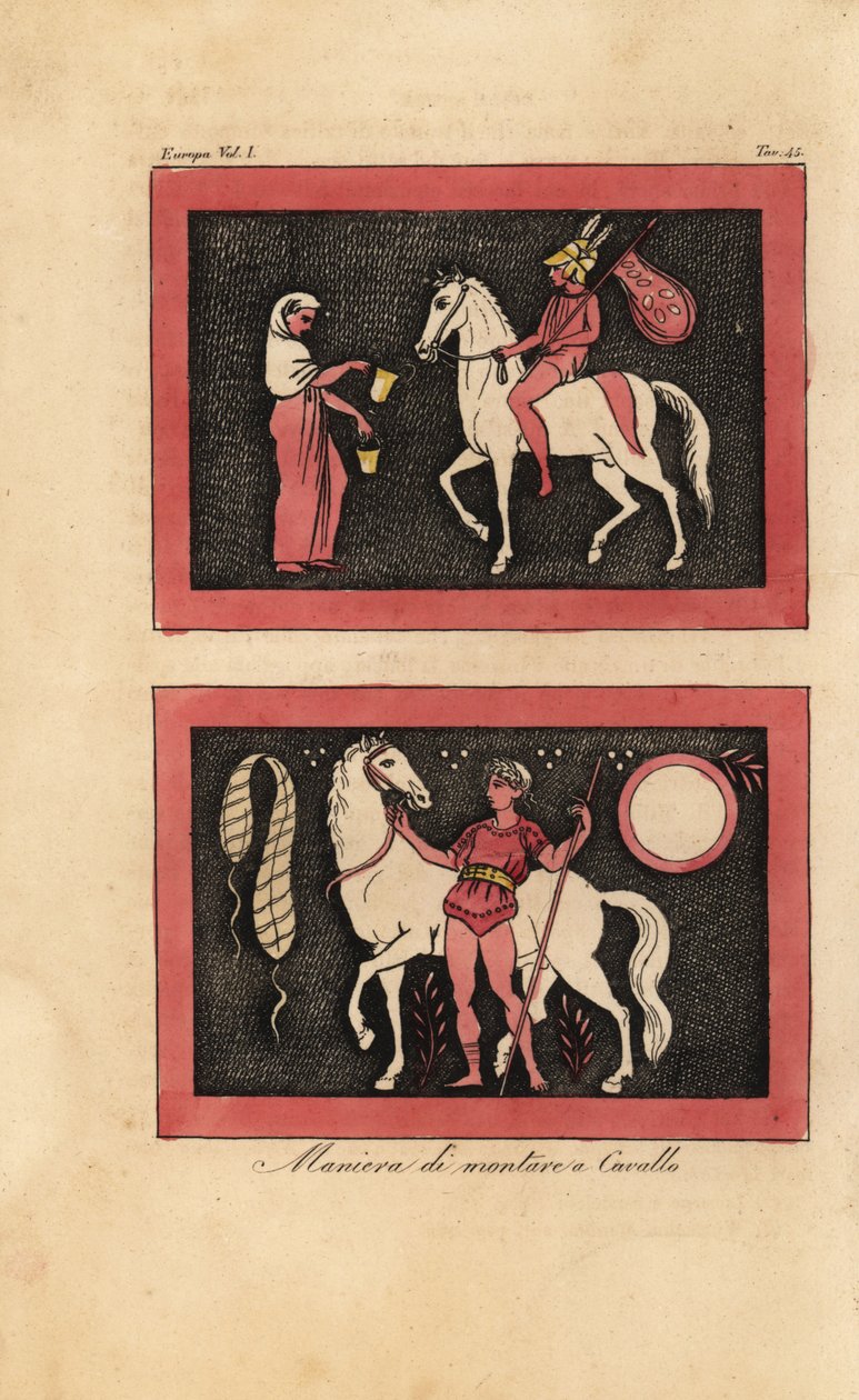 Az ókori görög módszer a meztelen lovaglásra alkotó: Unknown artist