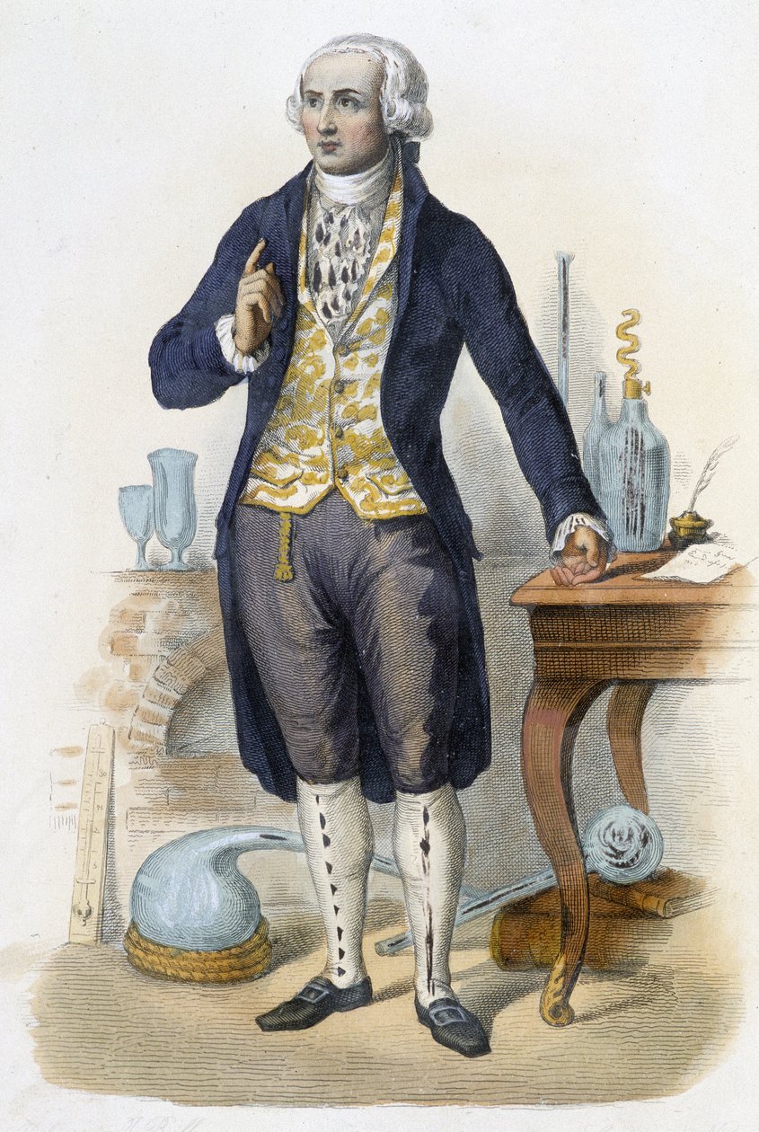 Antoine Laurent de Lavoisier - A francia Plutarkhoszban” szerk. Mennechet, Párizs alkotó: Unknown artist