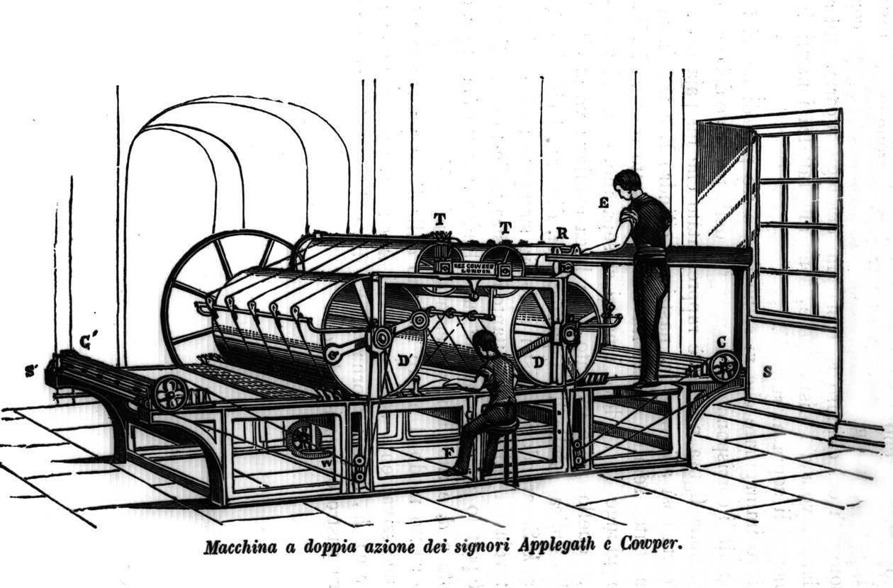 Appelgate és Cowper kettős hatású nyomtatás. 1896. alkotó: Unknown artist