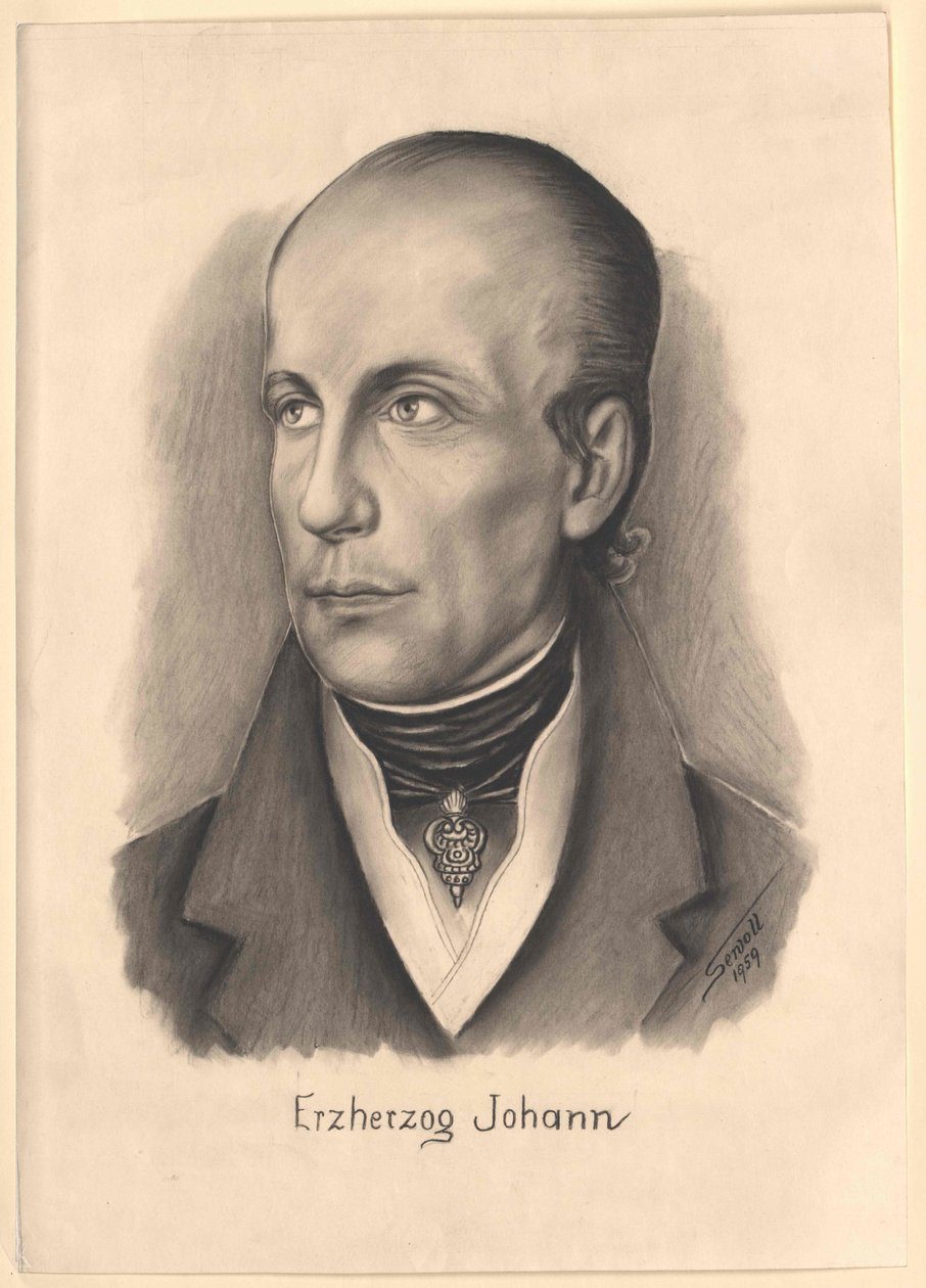 Johann osztrák főherceg (nyomtatás) alkotó: Unknown artist