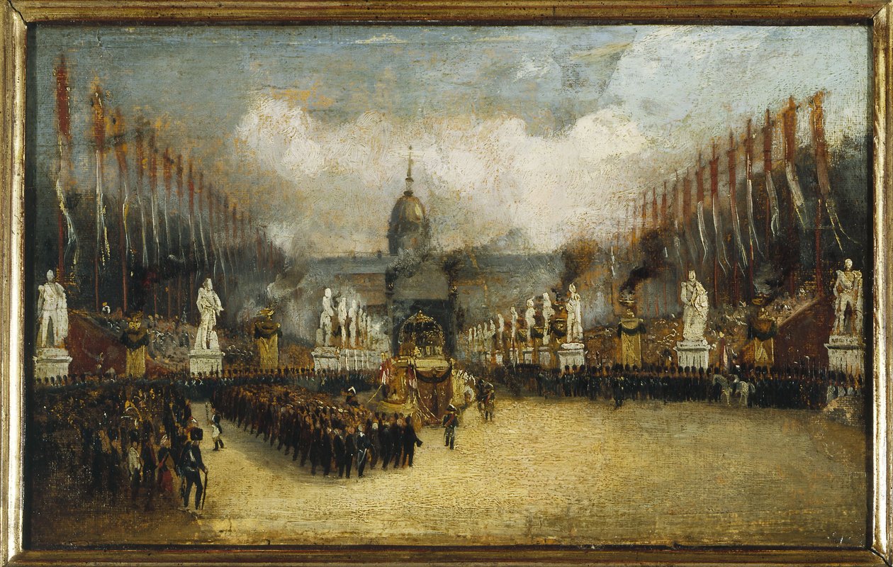 Napóleon hamvainak érkezése az Invalidusok sétányára, december 15. alkotó: Unknown artist