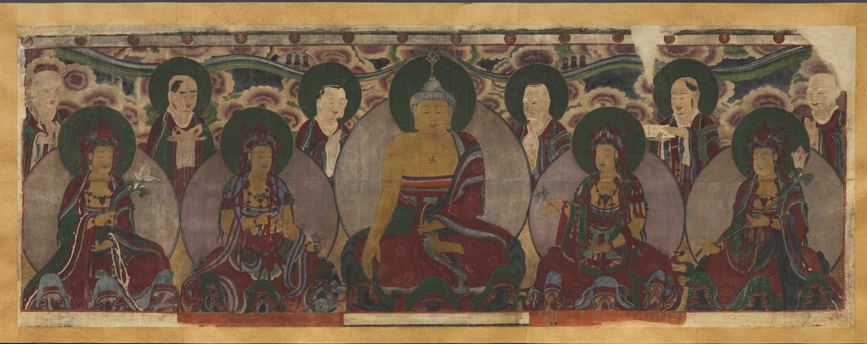 Buddhista istenségek gyülekezete alkotó: Unknown artist