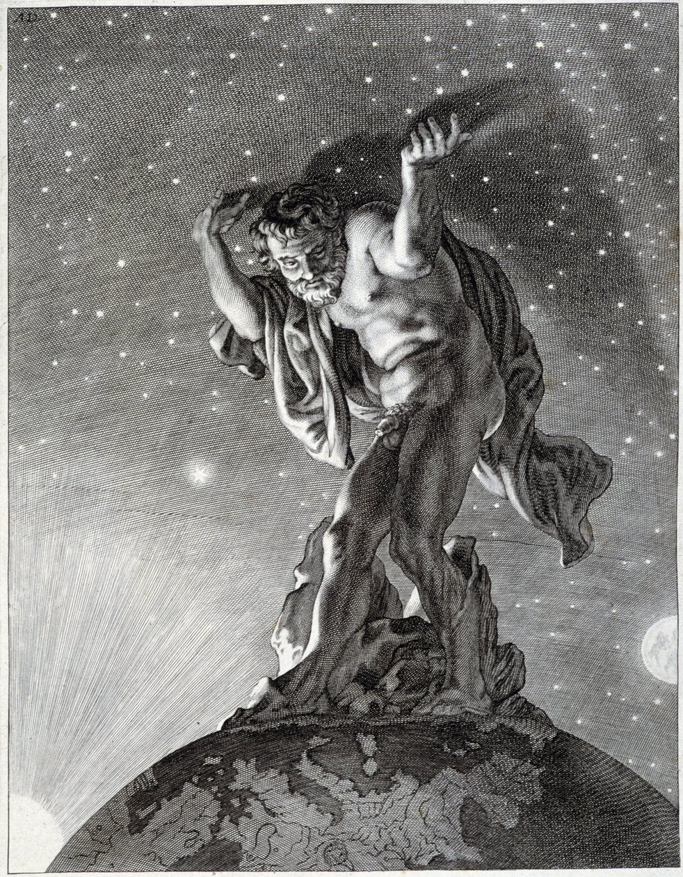 Az égboltot támogató atlasz. alkotó: Unknown artist