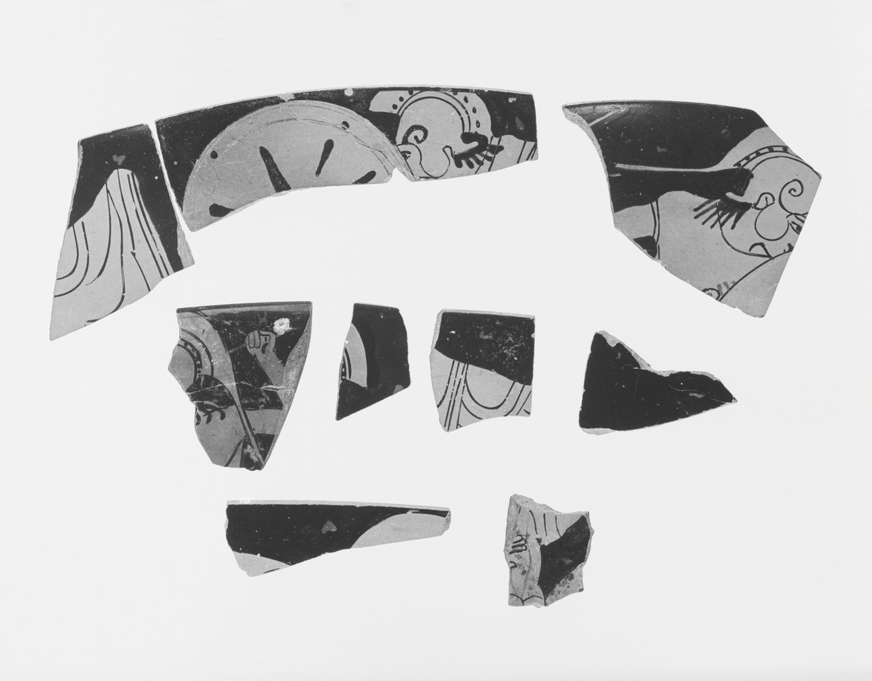 Attikai vörös alakú Kylix töredék alkotó: Unknown artist