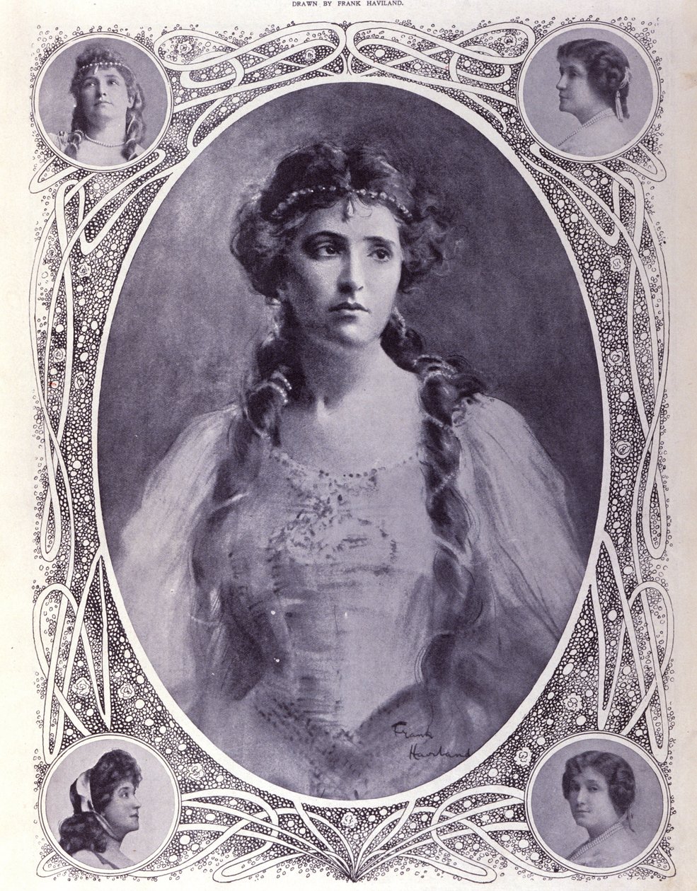 Nellie (Nelly) Melba ausztrál énekes (1861-1931), a 19. század végének akvarellje alkotó: Unknown artist