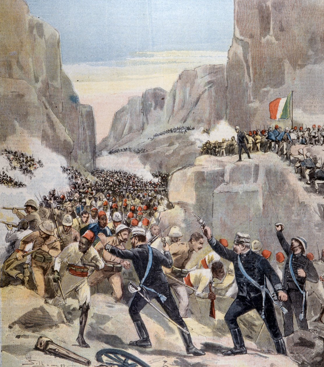 Abba Karima (Adoua, Etiópia) csata Etiópia és Olaszország között alkotó: Unknown artist