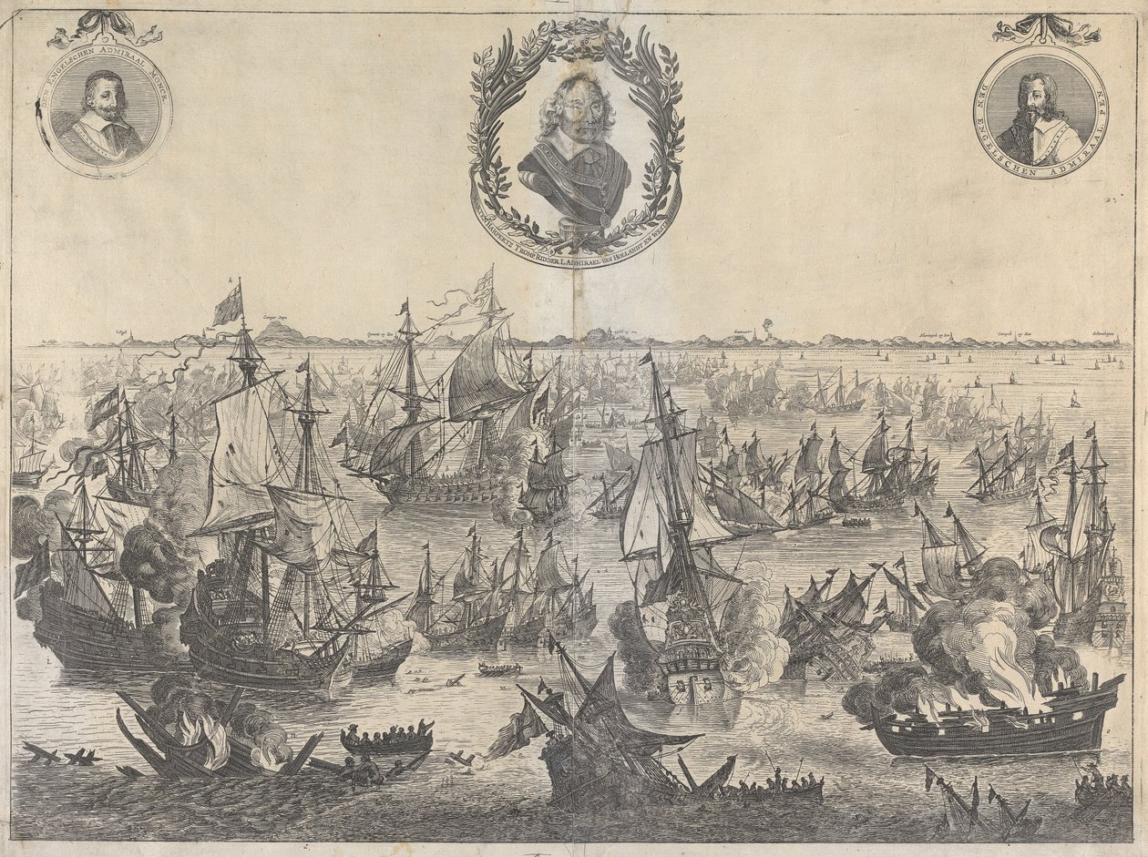 Scheveningeni csata, 1653. július 31 alkotó: Unknown artist