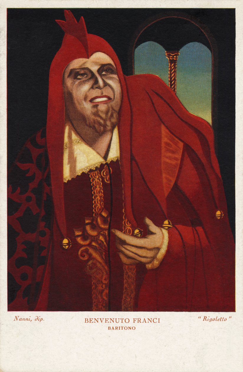 Köszöntjük Francit Verdi „Rigoletto” olasz baritonjaként alkotó: Unknown artist