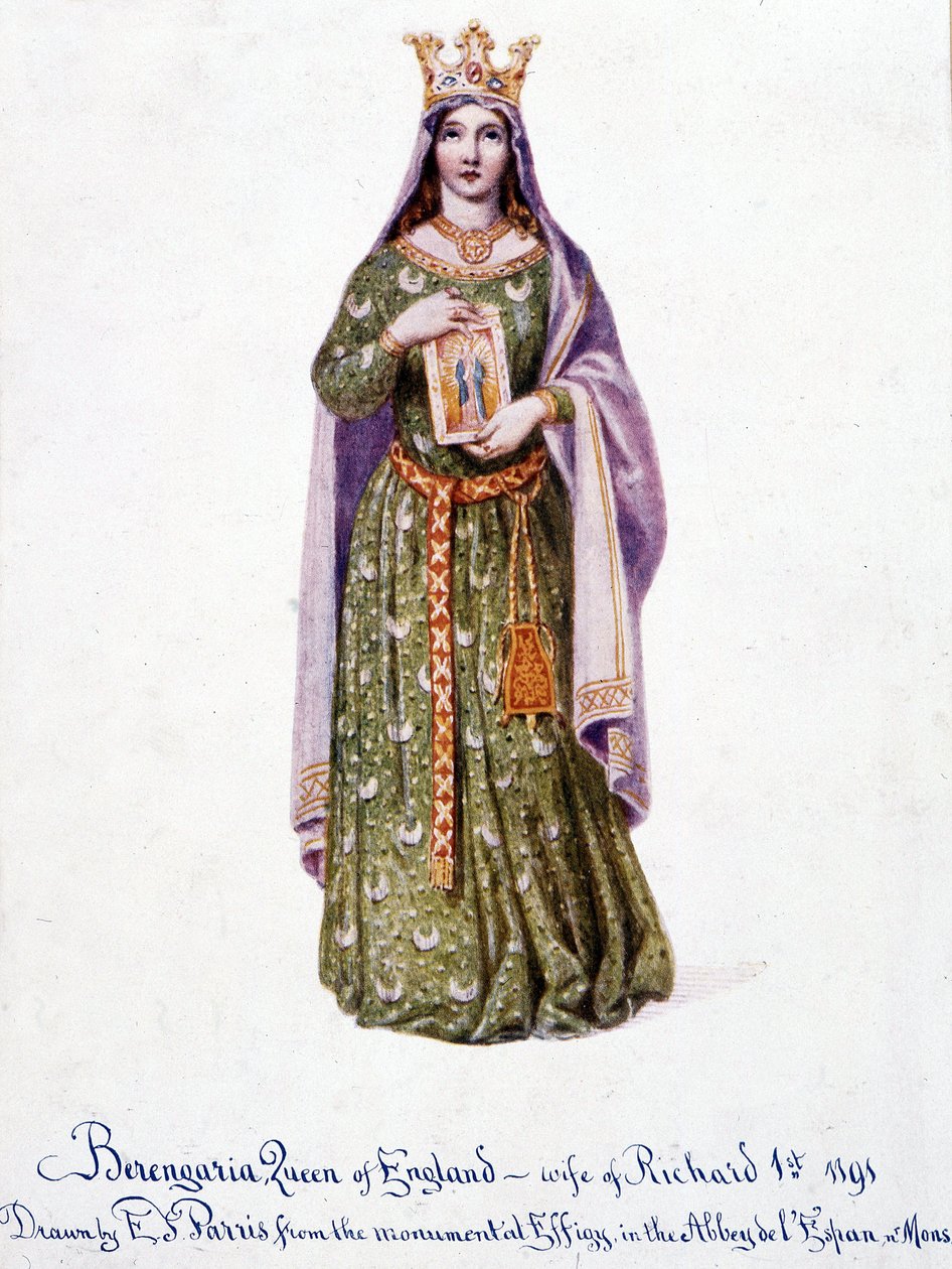 Navarrai Berengaria, I. Richard angol felesége - Navarrai Berangere - Berengere, angol királynő, I. Richárd felesége 1191 alkotó: Unknown artist
