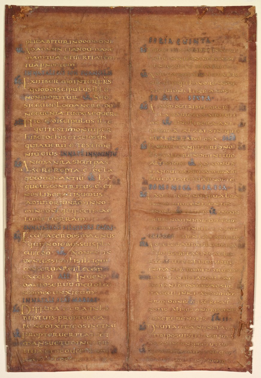 Karoling graduálból kimetszett bifolium alkotó: Unknown artist