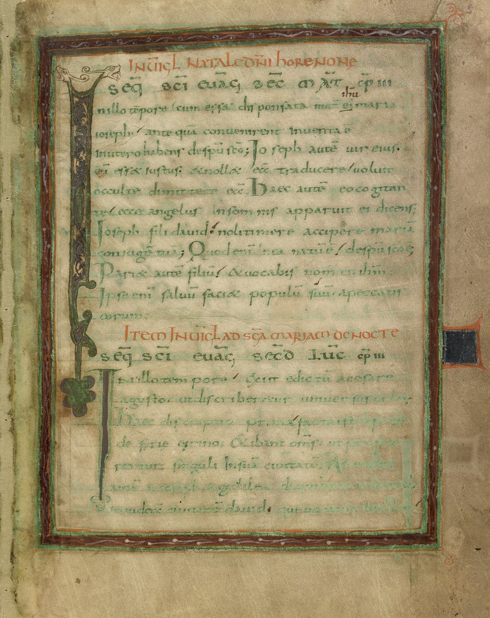 Bifolium egy evangéliumi lelkigyakorlatból (5. és 12. fols.) alkotó: Unknown artist