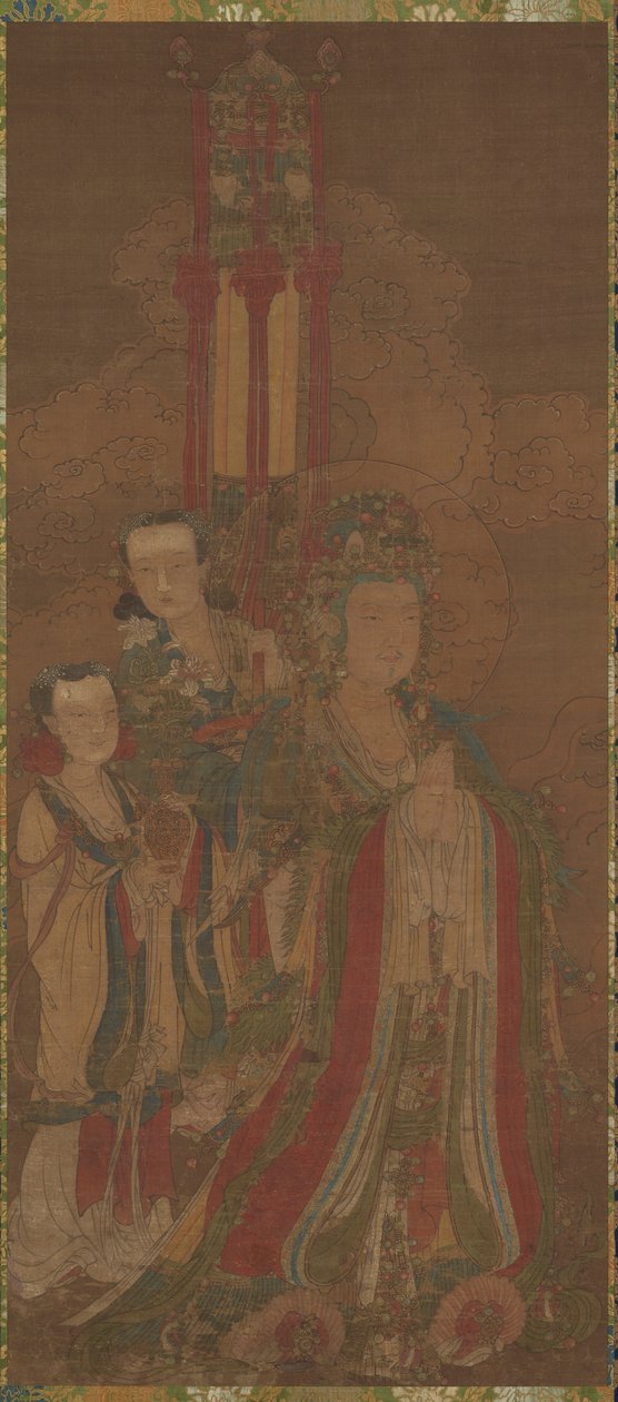 Bódhiszattva és kísérői alkotó: Unknown artist