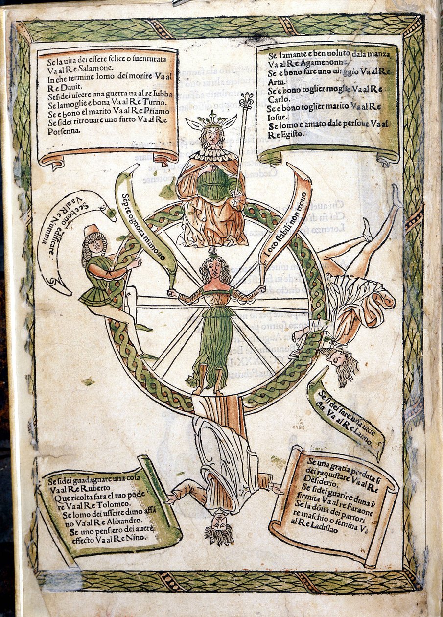 Lorenzo Spirito a szerencse sorsának könyve. 1484. marcianai könyvtár. Velence alkotó: Unknown artist