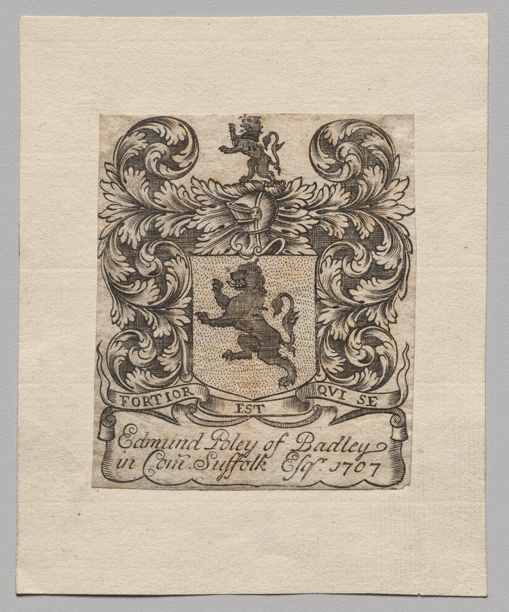 Könyvtábla: Edmund Poley of Badley alkotó: Unknown artist