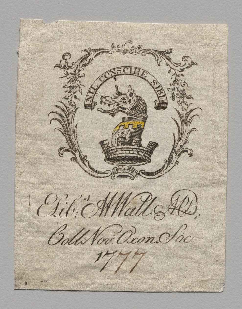 Könyvtábla: Elizabeth M. Watt, M.D. alkotó: Unknown artist