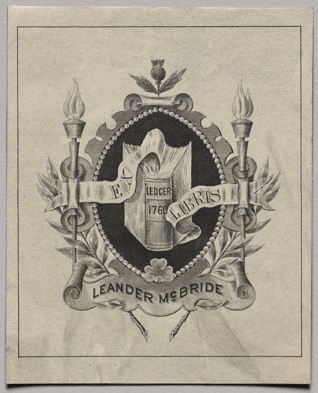 Könyvtábla: Leander McBride alkotó: Unknown artist